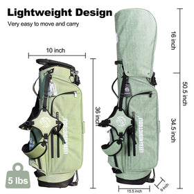 LEE BENEDICT GOLF stand bag with dual handles and padded straps for comfortable carrying