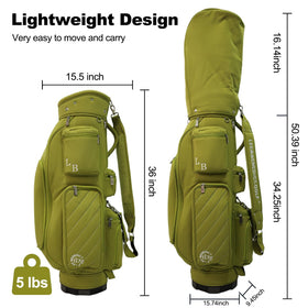 L&B 5 Way Cart Bag adjustable shoulder strap for comfortable carry