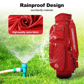 Leebenedict Golf 5 Way Bag padded shoulder strap enables comfortable carry.