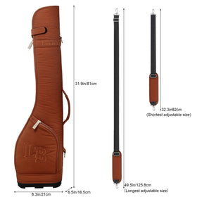 LEE BENEDICT GOLF adjustable shoulder strap provides versatile carrying options.