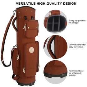 LEE BENEDICT GOLF bag offers color options to match your course style.