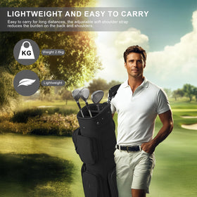 LEE BENEDICT GOLF lightweight bag weighing 2.8 kg for easy handling.