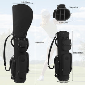 LEE BENEDICT GOLF rain cover shields clubs in wet conditions.