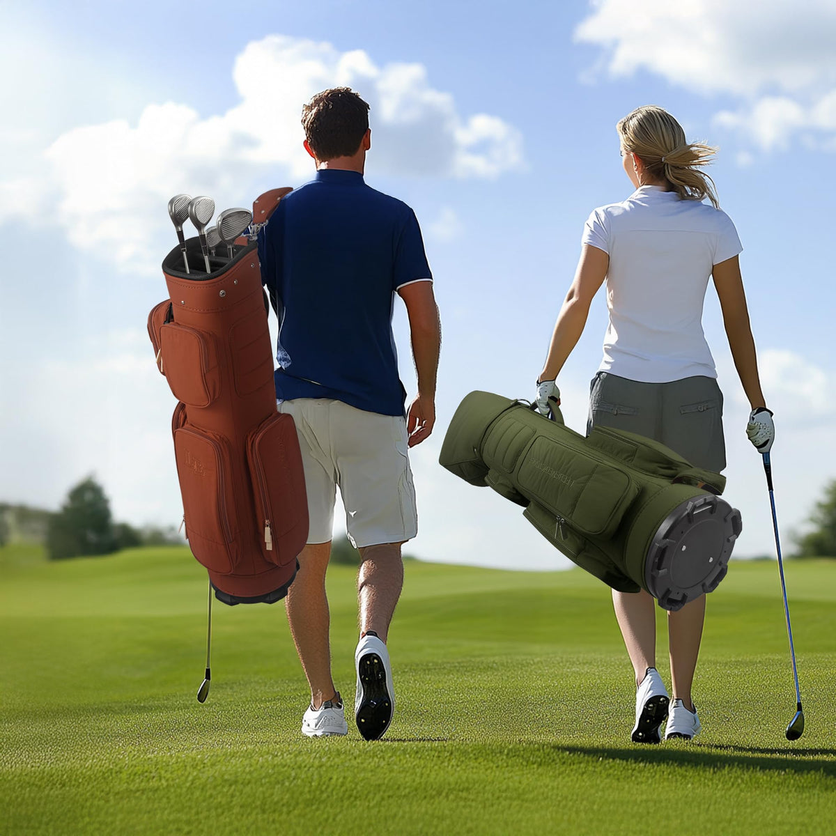 LEE BENEDICT GOLF rain cover included for all-weather protection.