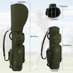 LEEbenedict GOLF bag made from waterproof nylon protects gear in wet conditions