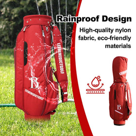 LEE BENEDICT GOLF L&B 5 Way Cart Bag top compartments neatly separate clubs for easy access