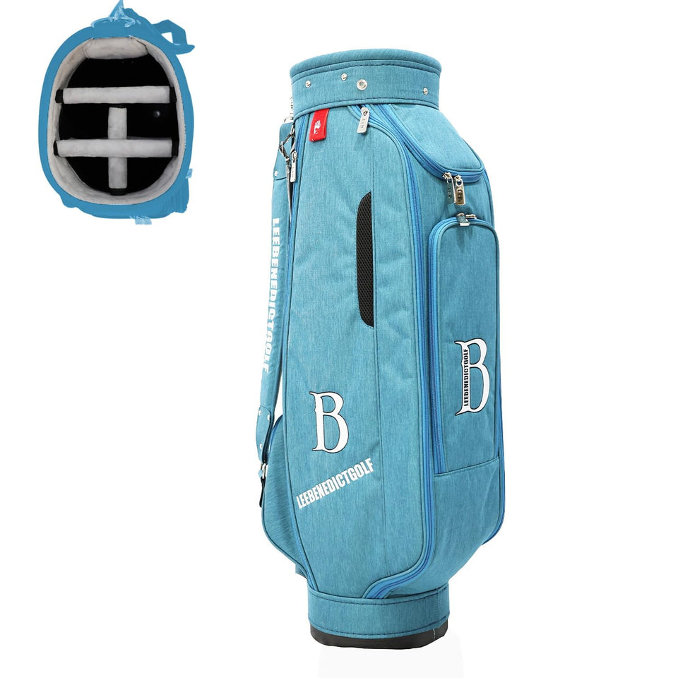 LEE BENEDICT GOLF L&B 5 Way bag top with five compartments for organized clubs.