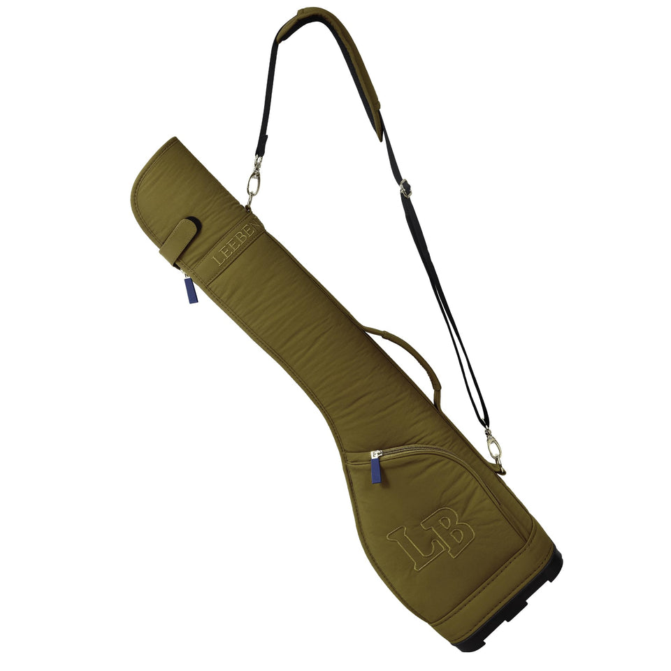 Lee Benedict Golf lightweight bag front view; easy access and travel-ready.