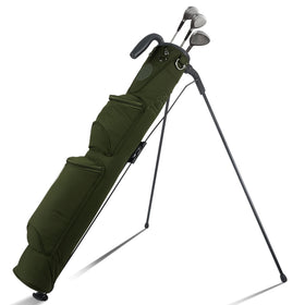 LEE BENEDICT GOLF lightweight bag top view for quick club access.