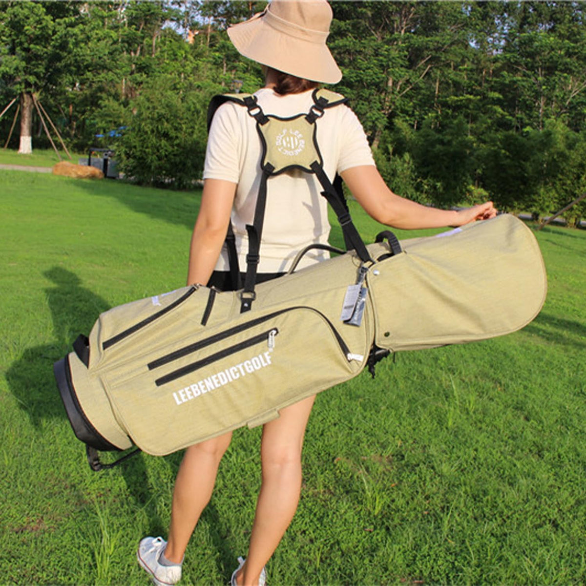 Lee Benedict Golf stand bag available in four color options to match your style.