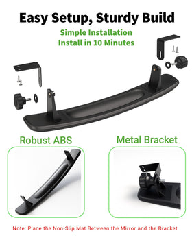 LEETOTOP 180° panoramic lens for comprehensive rear awareness.