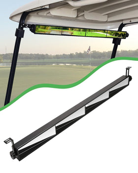 LEETOTOP 4-panel golf cart rear view mirror shown from side for expanded view