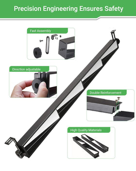 LEETOTOP universal-fit mirrors suitable for Club Car, EZGO, Yamaha carts