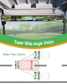 LEETOTOP wide-angle 160-degree mirror highlighting broad visibility