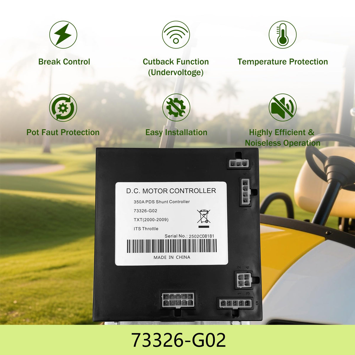 Legavigy 73326-G02 compatibility with EZGO and CURTIS models