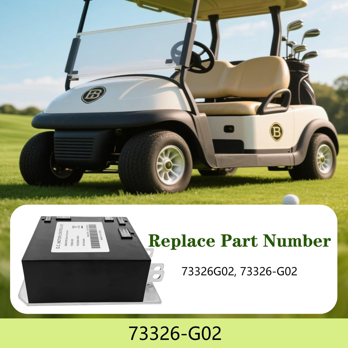 Legavigy 73326-G02 DC motor controller rear view for EZGO TXT