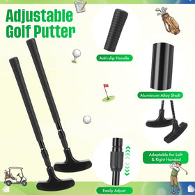 Leitee portable mini golf kit ready for indoor or outdoor practice.