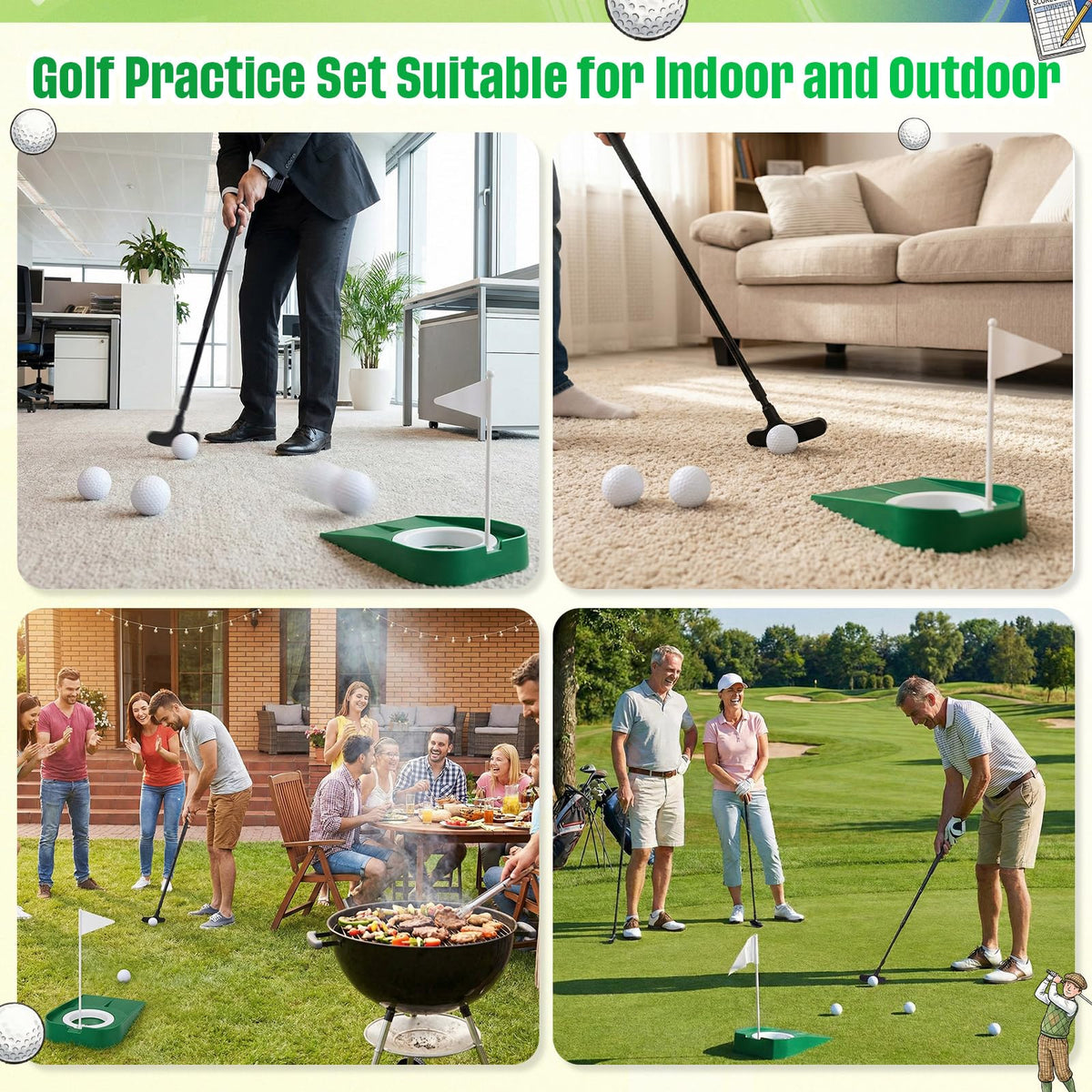 Leitee portable set ideal for office backyard or travel training.