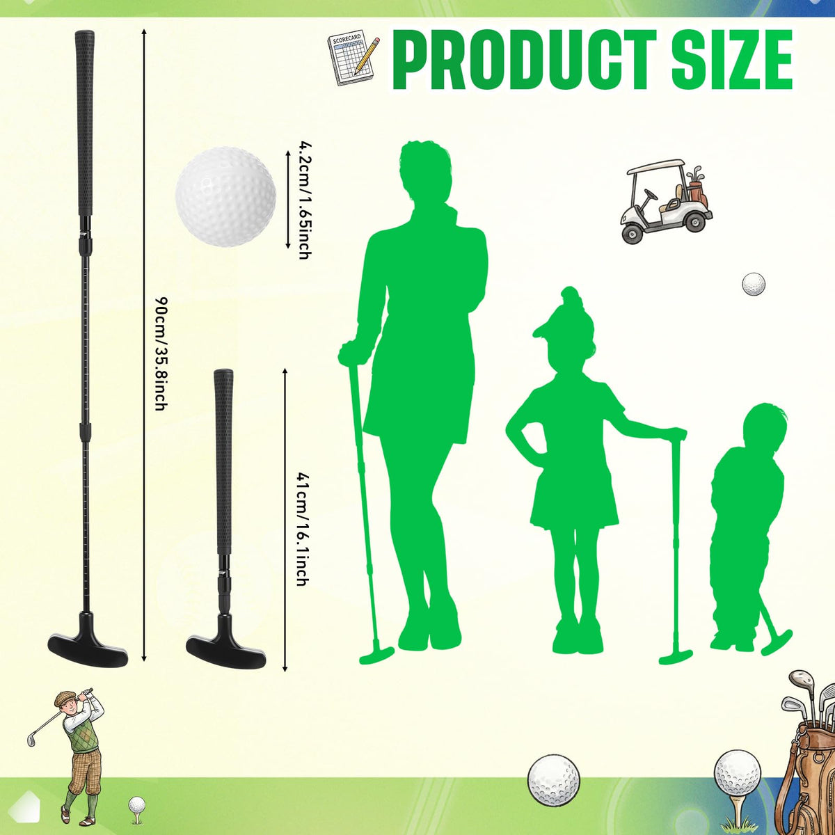 Leitee two-way putter design enabling comfortable play for beginners and pros.