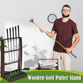 Lenwen golf stand with ball storage solution for tidy setups