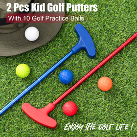 Lenwen blue red putter set ideal for home or course practice