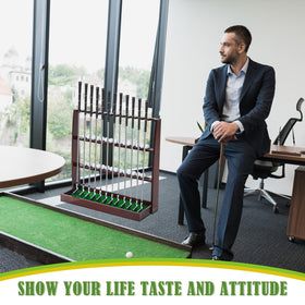 Lenwen golf rack suits home and office decor while organizing gear