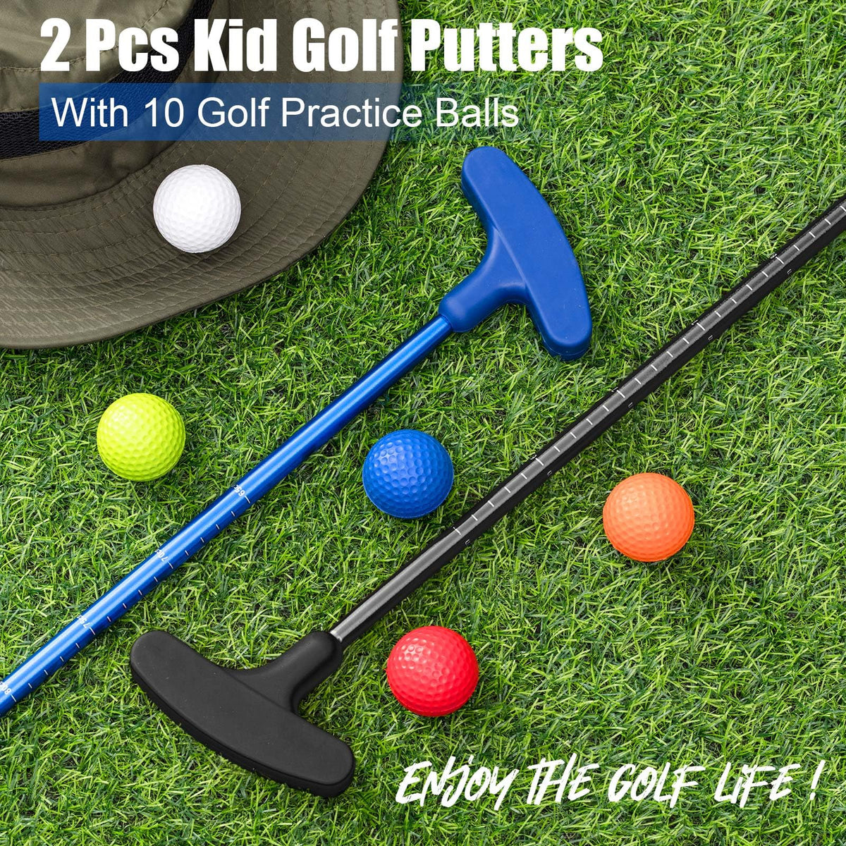 Lenwen compact home golf set for indoor or backyard practice