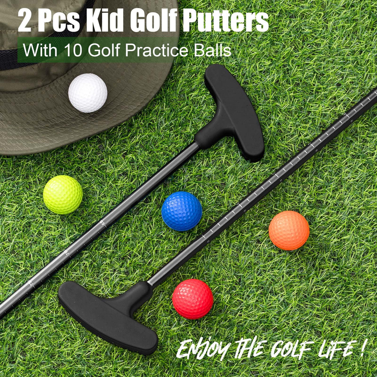 Lenwen portable golf putters allow backyard and home practice anywhere.