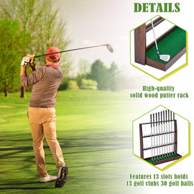 Lenwen putter stand features easy assembly for quick setup