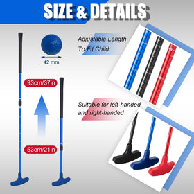 Lenwen black adjustable putter for both-handed players