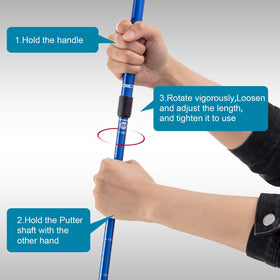 Lenwen red adjustable putter with lightweight grip