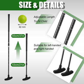 Lenwen two-way golf putter supports both hands for beginners and experienced players.