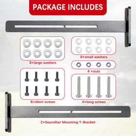 Lesiyou hardware kit includes all mounting pieces for setup.