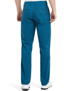 Lesmart relaxed-fit golf pants showing four-pocket design for essentials during a round.