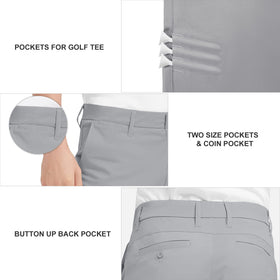 Lesmart pants in grey showing four pockets for essentials