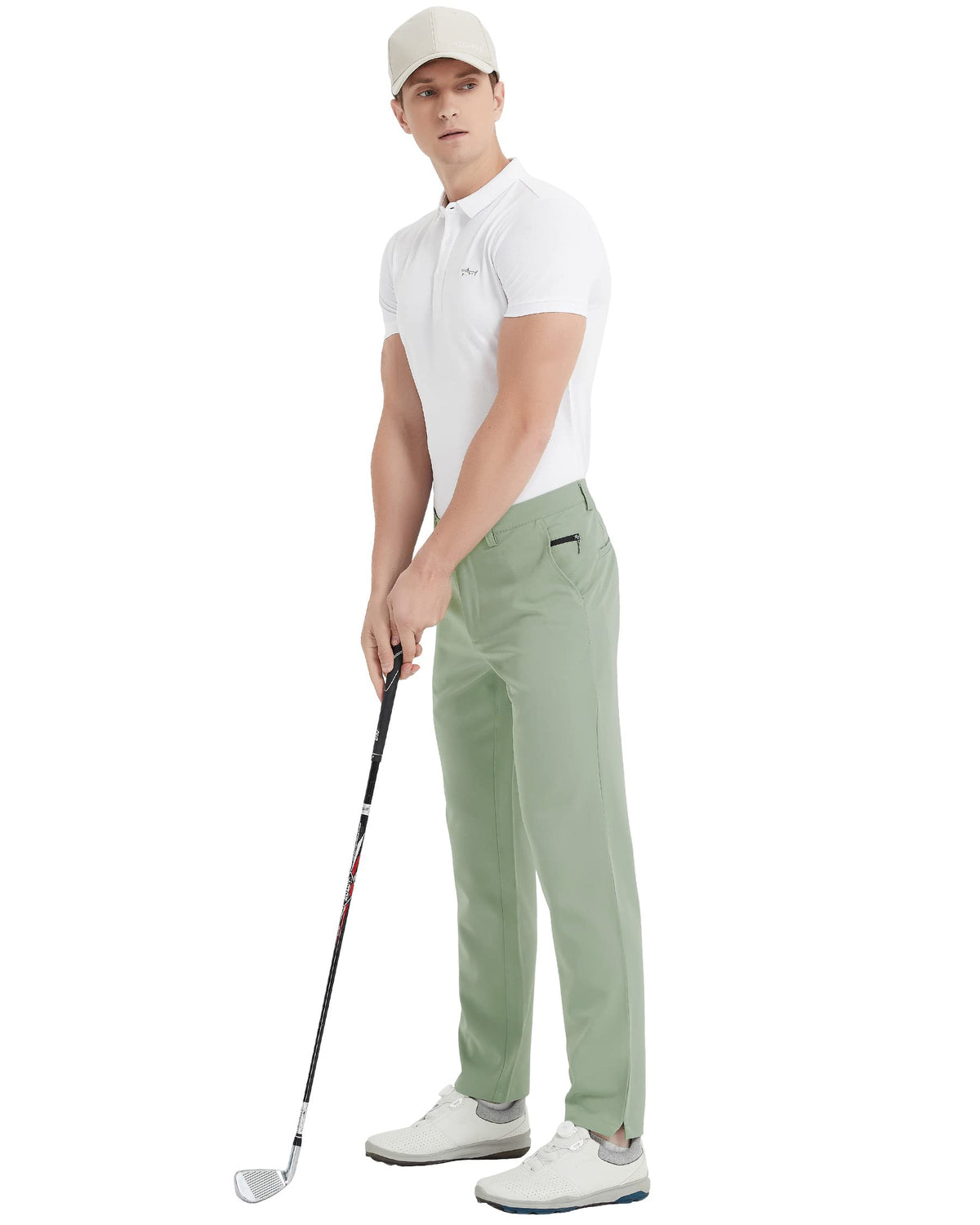Lesmart golf pants on course, suitable for golf and casual wear.