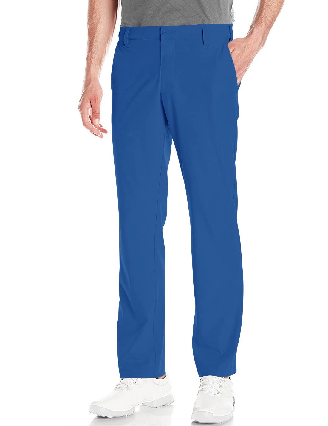 Lesmart men's golf pants front view with stretch fabric for swing comfort