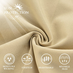 Lesmart wrinkle-free fabric keeps a neat look on course.