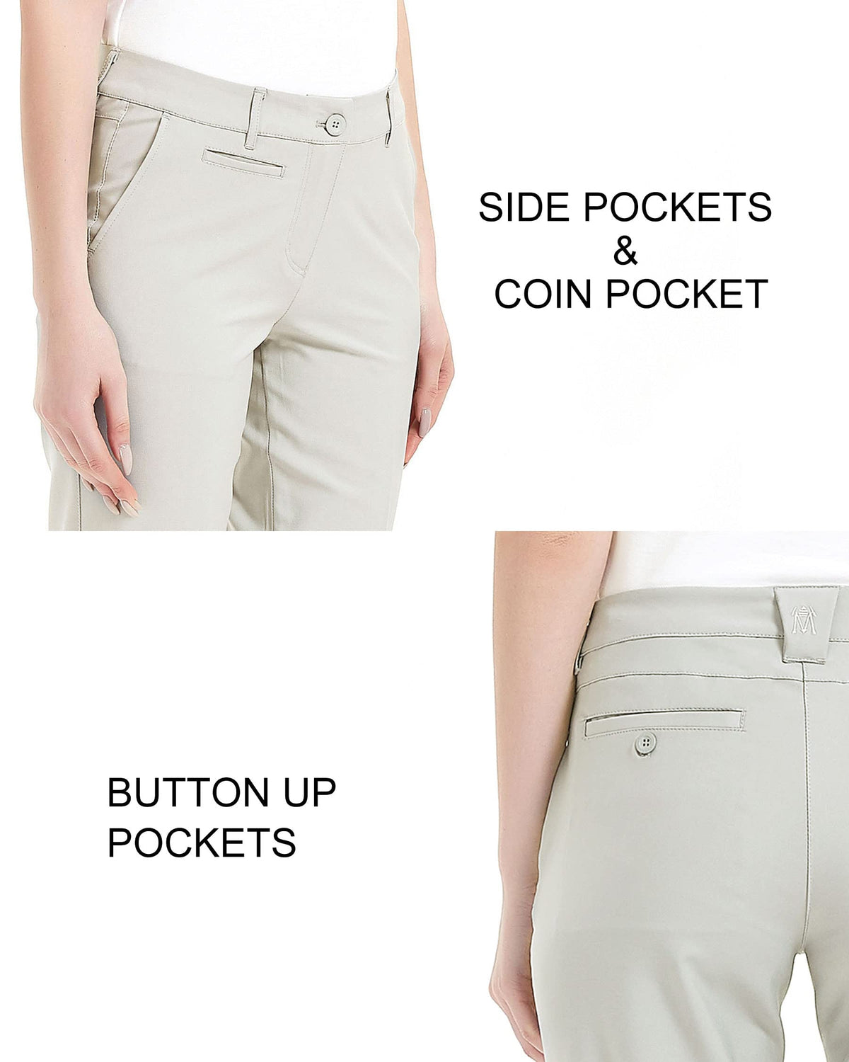 Lesmart breathable wrinkle-free pants for golf and office wear.
