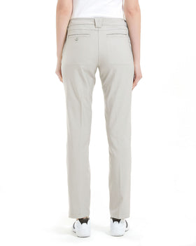 Lesmart women's golf pants fabric detail emphasizing stretch and quick-dry comfort.