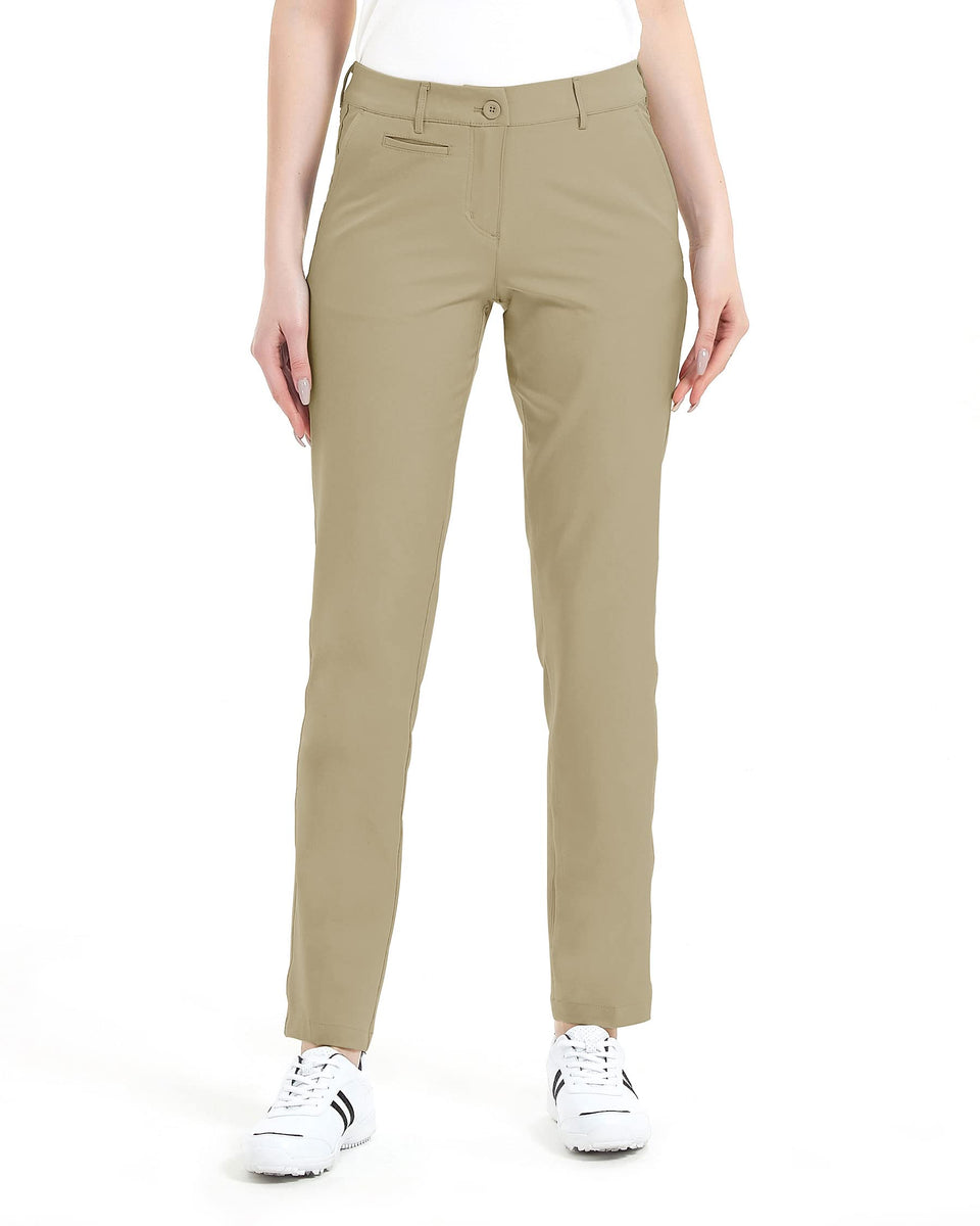 Lesmart women's golf pants with stretch fabric for unrestricted swing