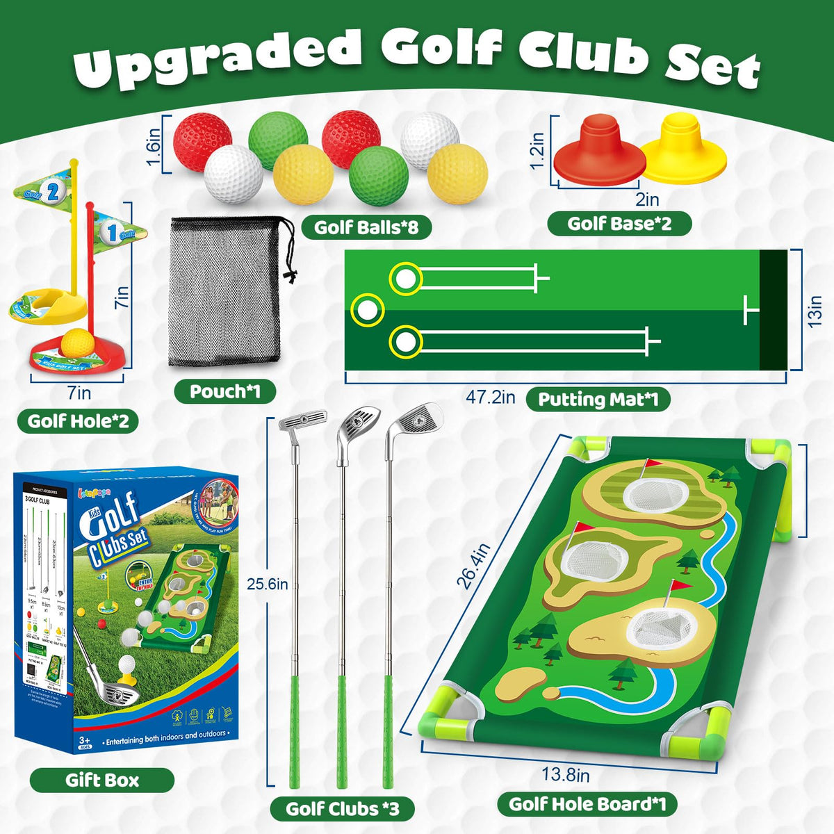 Letapapa toddler golf set iron club with ergonomic grip for easy handling