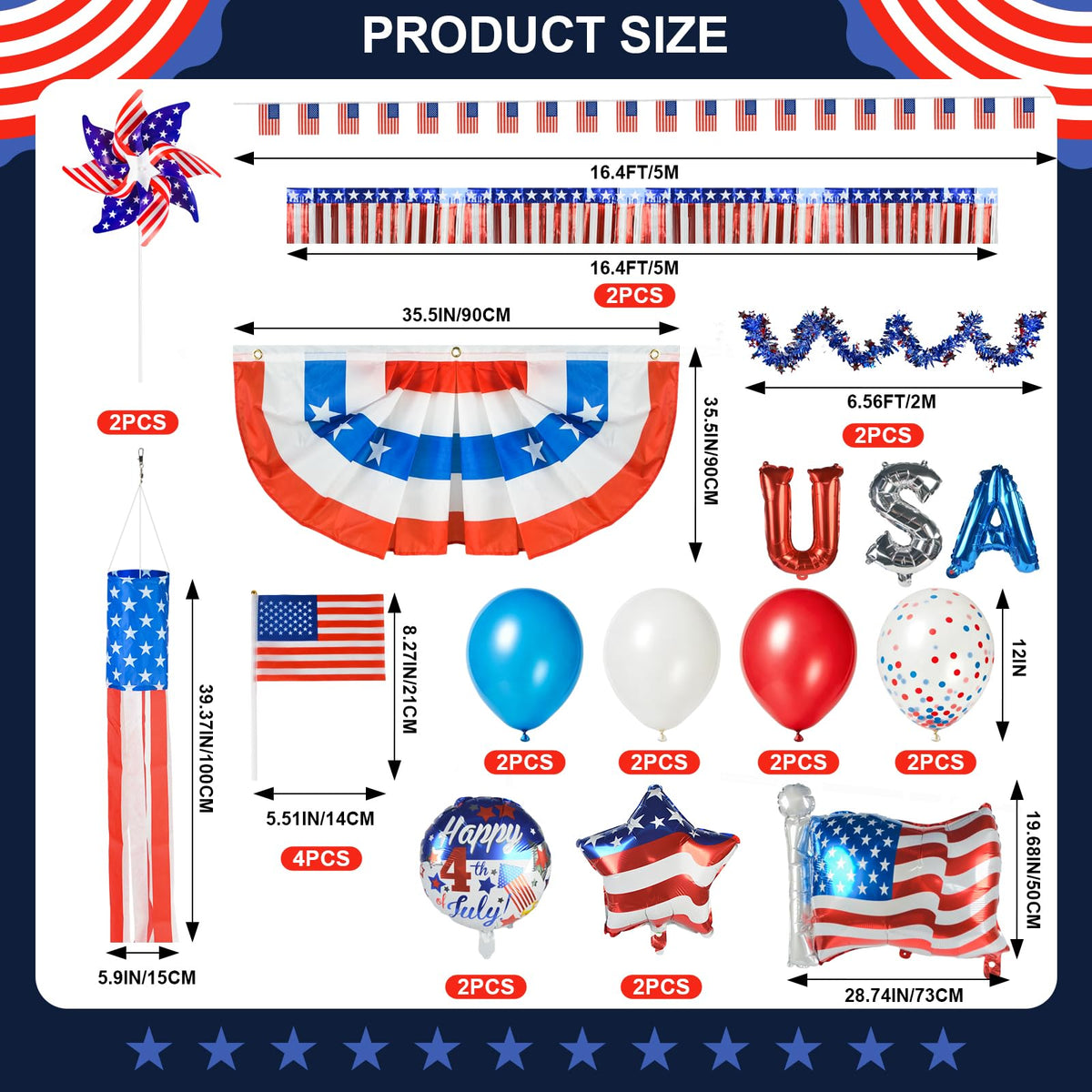 letesult handheld US flags for quick patriotic accents