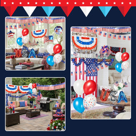 letesult patriotic string flags offer versatile home and event decor