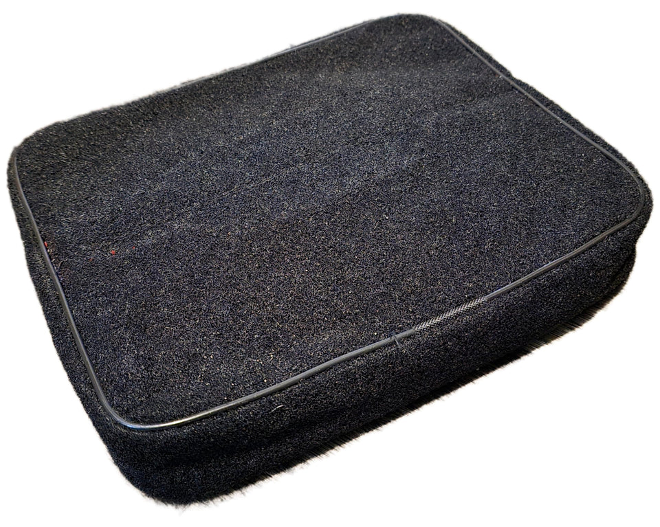 LETS GO CORNHOLE ZUCUSHY seat cushion on a Zuca cart top for comfy seating