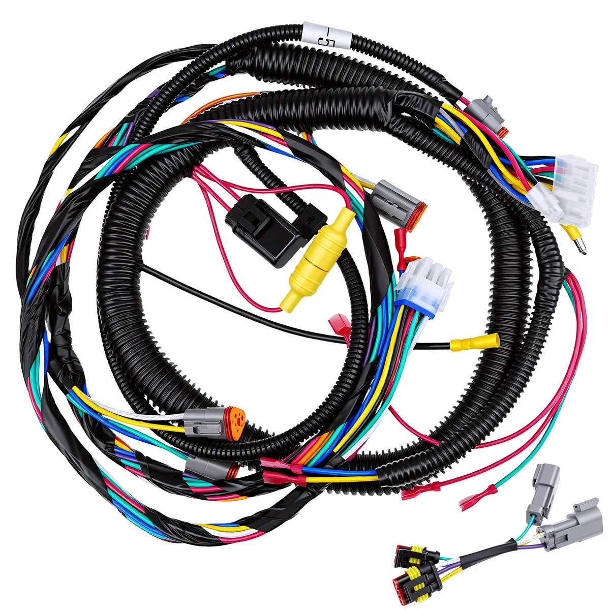 LEVANLIGHT Club Car Precedent wiring harness front view for direct-fit replacement