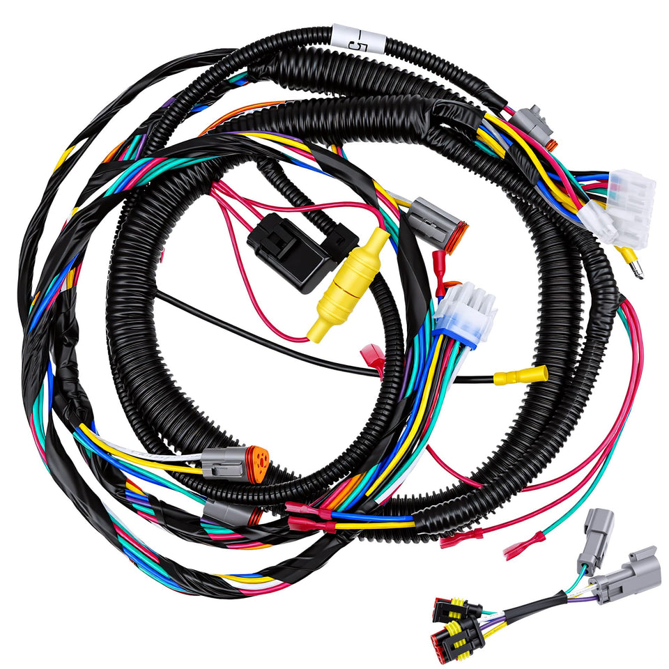LEVANLIGHT Club Car Precedent wiring harness front view for direct-fit replacement