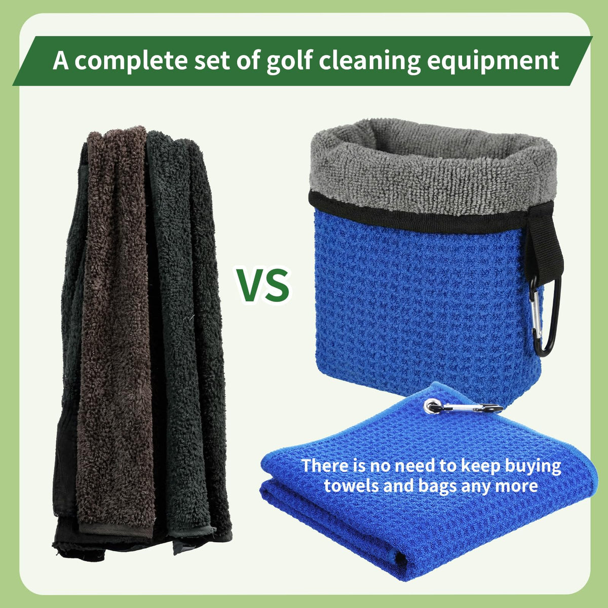 Lewtemi blue waffle-pattern towel exterior.