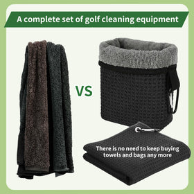 Lewtemi extended 16cm cleaning bag provides more coverage for grooves and faces.