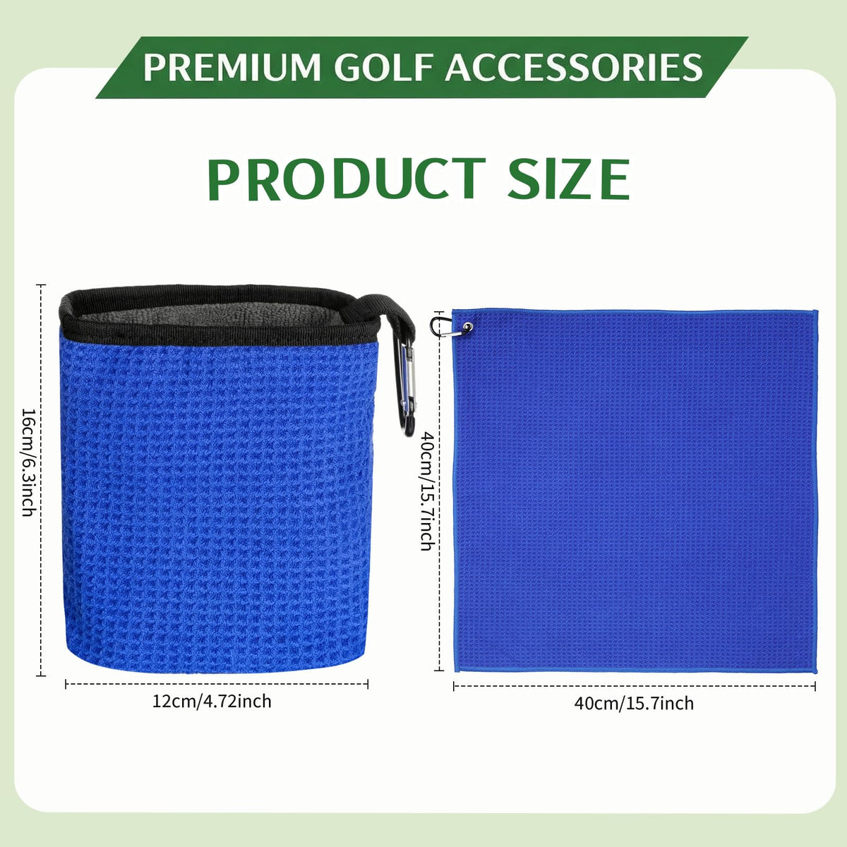 Lewtemi dual-sided towel for fast drying on the course.